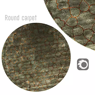 Circular Carpets for Stylish Interiors 3D model image 1 