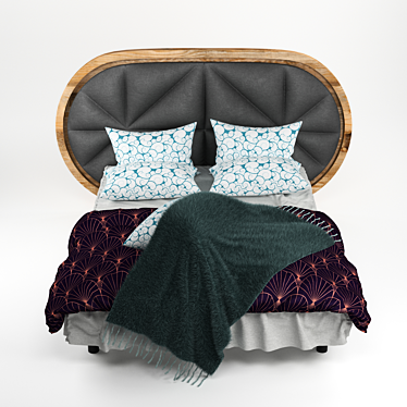 Cozy and Comfortable Casper Bed 3D model image 1 