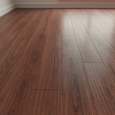 Premium Oak Parquet Flooring 3D model image 1 