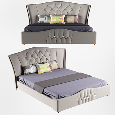 Cozy Dream Bed 3D model image 1 