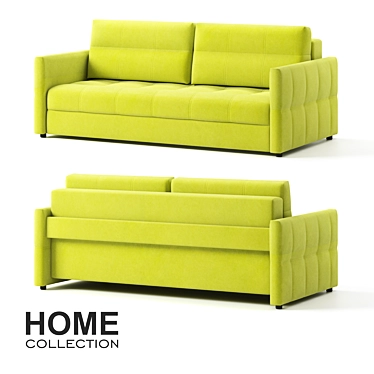 Drim 3-Seater Velvet Sofa 3D model image 1 