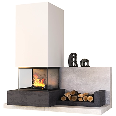 Modern Fire Pit: Stylish Design, Multiple Formats 3D model image 1 