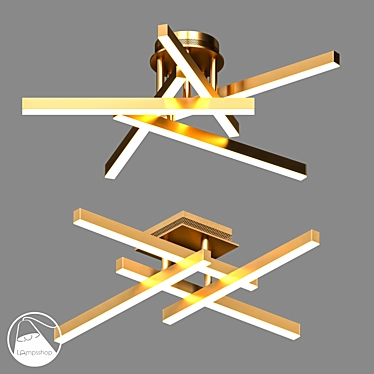 Elegant Abby Chandelier: Ø 66 cm 3D model image 1 