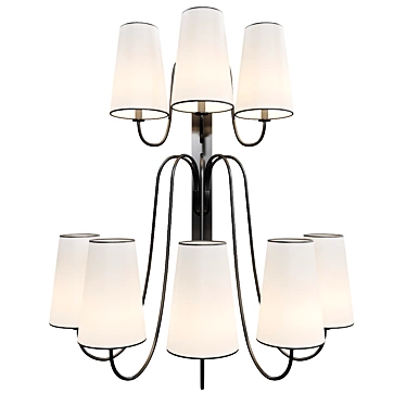 Delisle Retro Wall Sconces 3D model image 1 