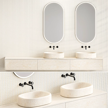 Salvatori Balnea Collection: Sinks, Vanity and Faucets 3D model image 1 