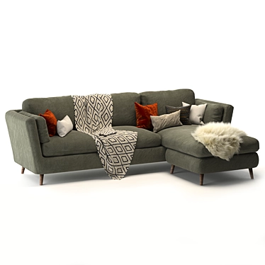 Vogue Vittoria Charlie Sofa 3D model image 1 