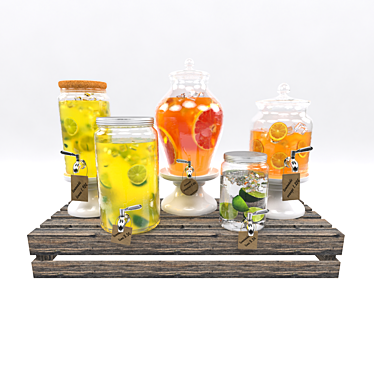 Refreshing Lemonade Set 2 3D model image 1 