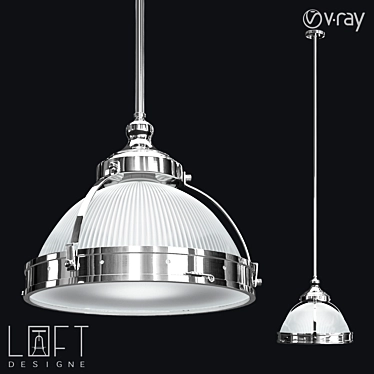 Modern Suspended Light LoftDesign 4732 - Stylish Metal and Glass Design 3D model image 1 