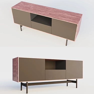 Vesta TV Cabinet: Stylish and Functional 3D model image 1 