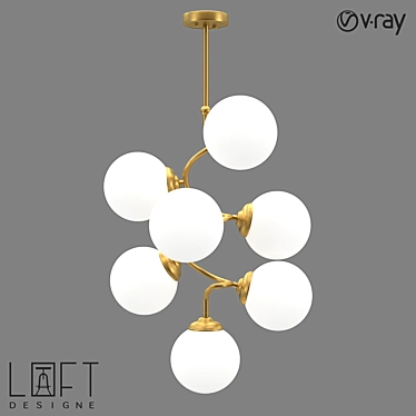 Modern Suspended Light Fixture - LoftDesigne 4759 3D model image 1 