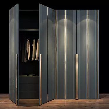 Sleek Modern Cabinet Furniture 3D model image 1 