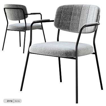 Elegant Jolien Armchair: Modern Design Beauty 3D model image 1 