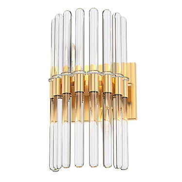 Modern Glass Tube Sconces 3D model image 1 