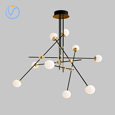 Versatile Bullarum ST-9 Pendant Light 3D model image 1 