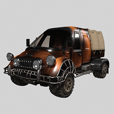 Virtual Car Model Kit 3D model image 1 