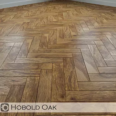 Oak Parquet Flooring: Herringbone, Linear, Chevron 3D model image 1 