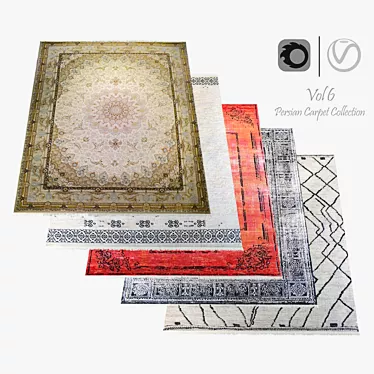 Luxury Persia Collection: Stunning 4K Carpets 3D model image 1 