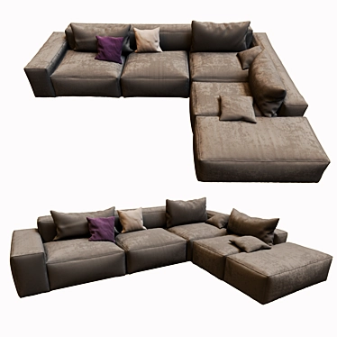 Casa corner sofa with pouf