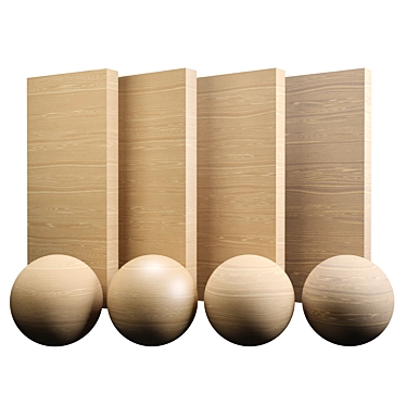 Exquisite Oak Wood Varnish 3D model image 1 