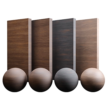 Exquisite Walnut Wood Varnish 3D model image 1 