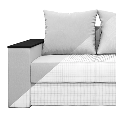 Nik Veneto Sofa: Versatile, Stylish, Comfortable 3D model image 1 