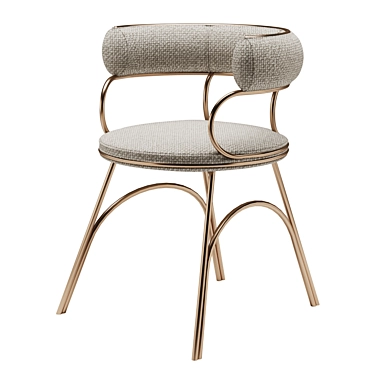 Elegant Austin Dining Chair 3D model image 1 