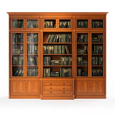 Elegant DIRETTORIO Library Cabinet 3D model image 1 