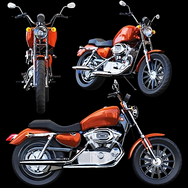 Harley Davidson XL 53C 1200cc Cruiser 3D model image 1 