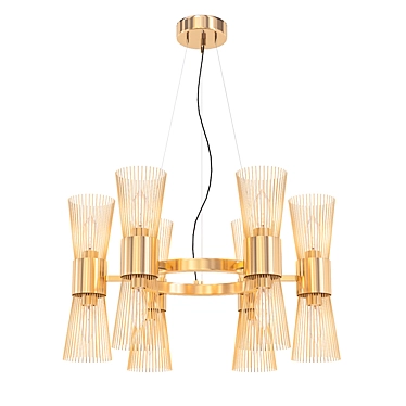 Orso Chandelier 12: Elegant Lighting Solution 3D model image 1 