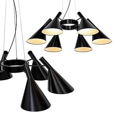 Industrial Mini Pendant Light 3D model image 1 