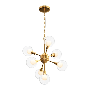 Radiant Burst Chandelier 3D model image 1 