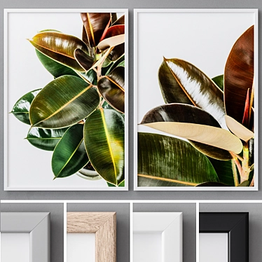 Abstract 60x90cm Photo Frames Set 3D model image 1 