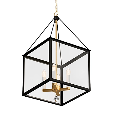 Vintage-inspired Bridgeport Lantern 3D model image 1 