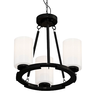 Stylish Convertible Chandelier: TYBALT 3D model image 1 