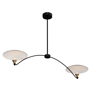 Elegant Coastal Chandelier 3D model image 1 