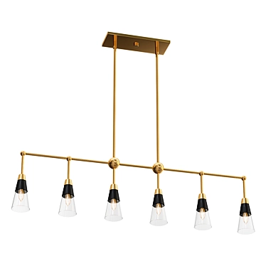 Elegant Island Chandelier 3D model image 1 