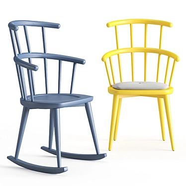 Windsor Revival Chair: Classic meets Contemporary 3D model image 1 
