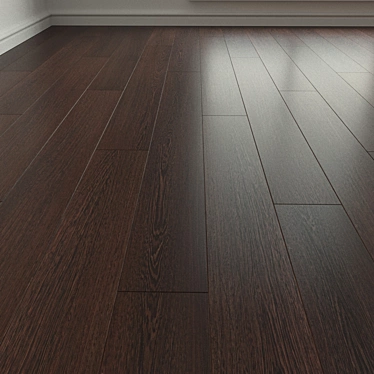 High-resolution Tanzanian Wenge Laminate 3D model image 1 