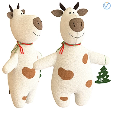 Year of the Bull Soft Toy 3D model image 1 