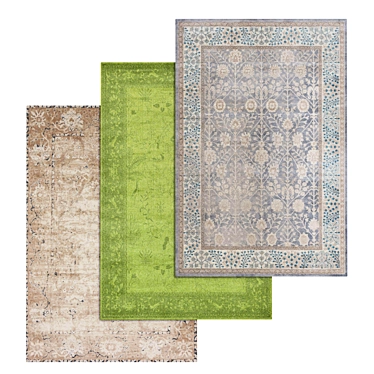 Luxury Carpet Set | High-Quality Textures 3D model image 1 