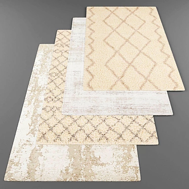 Modern Style Rug Set 3D model image 1 