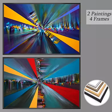Versatile Set of Wall Paintings 3D model image 1 
