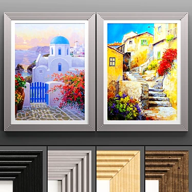 Elegant Art Frame 592 - 50x70 cm 3D model image 1 