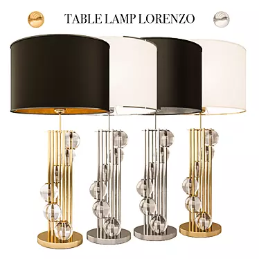 Eichholtz Lorenzo Table Lamp: Chic Finish Options 3D model image 1 