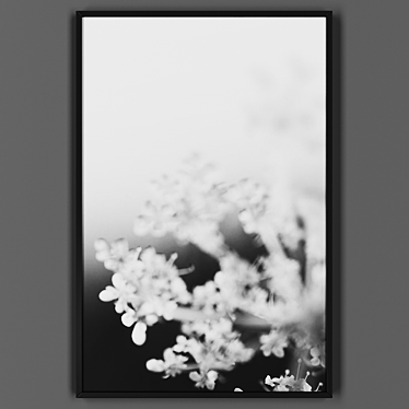 Stylish Black Framed Art 3D model image 1 