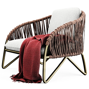 Modern Branzie Armchair: Versatile Design for Indoors & Outdoors 3D model image 1 