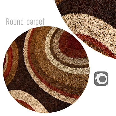 Cosy Circle Rugs 3D model image 1 