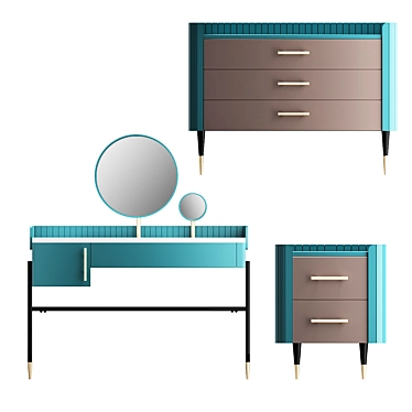 Lali Bedroom Furniture Set 3D model image 1 