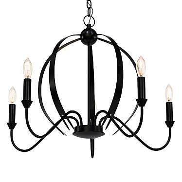 Classic Candle Chandelier: RUFUS 3D model image 1 