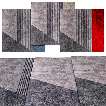 Modern Square Rugs | Variety of Sizes 3D model image 1 